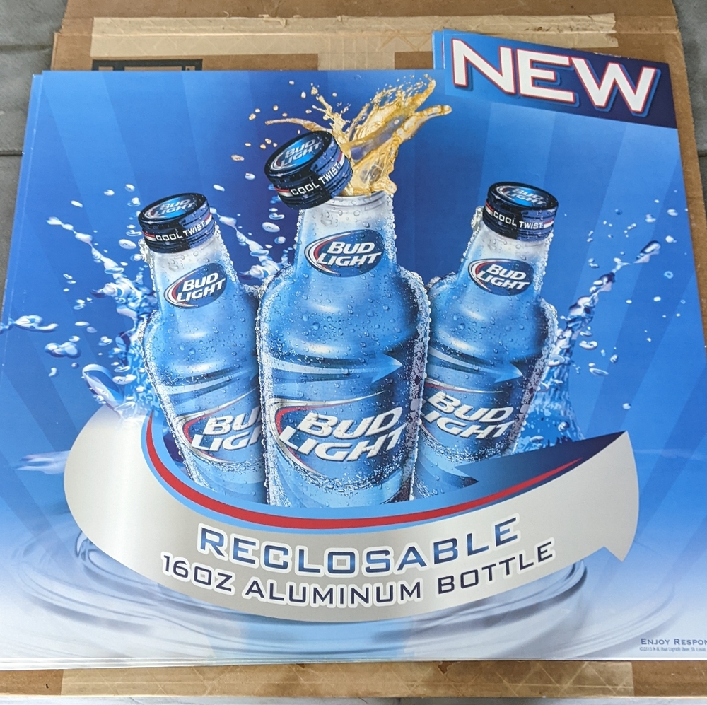 Vintage Bud Light Promo Posters – Set of 3 Rare Beer Advertising Collectibles